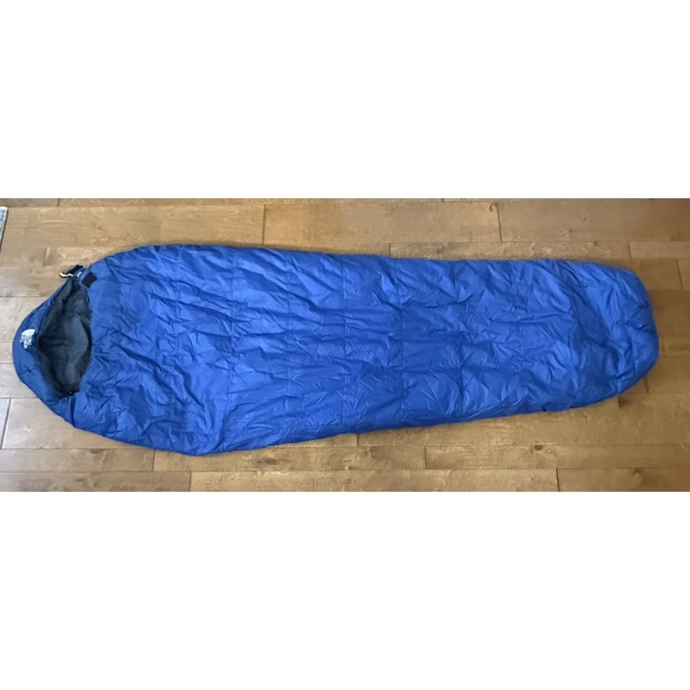 The North Face Thunderhead 3D Sleeping Bag Long 20F Polarguard Mummy 90x33 Blue